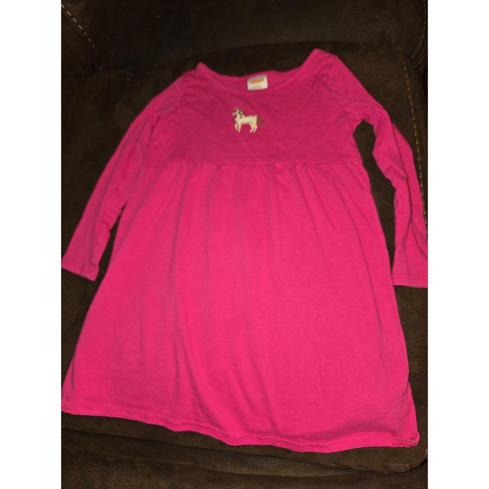 Gymboree harvest horse pink long sleeve dress size 12 18 months